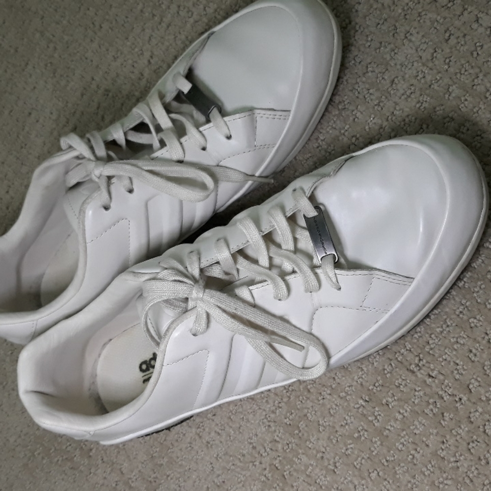 Adidas Porsche 356 design mens white leather sneakers. Size 9.5